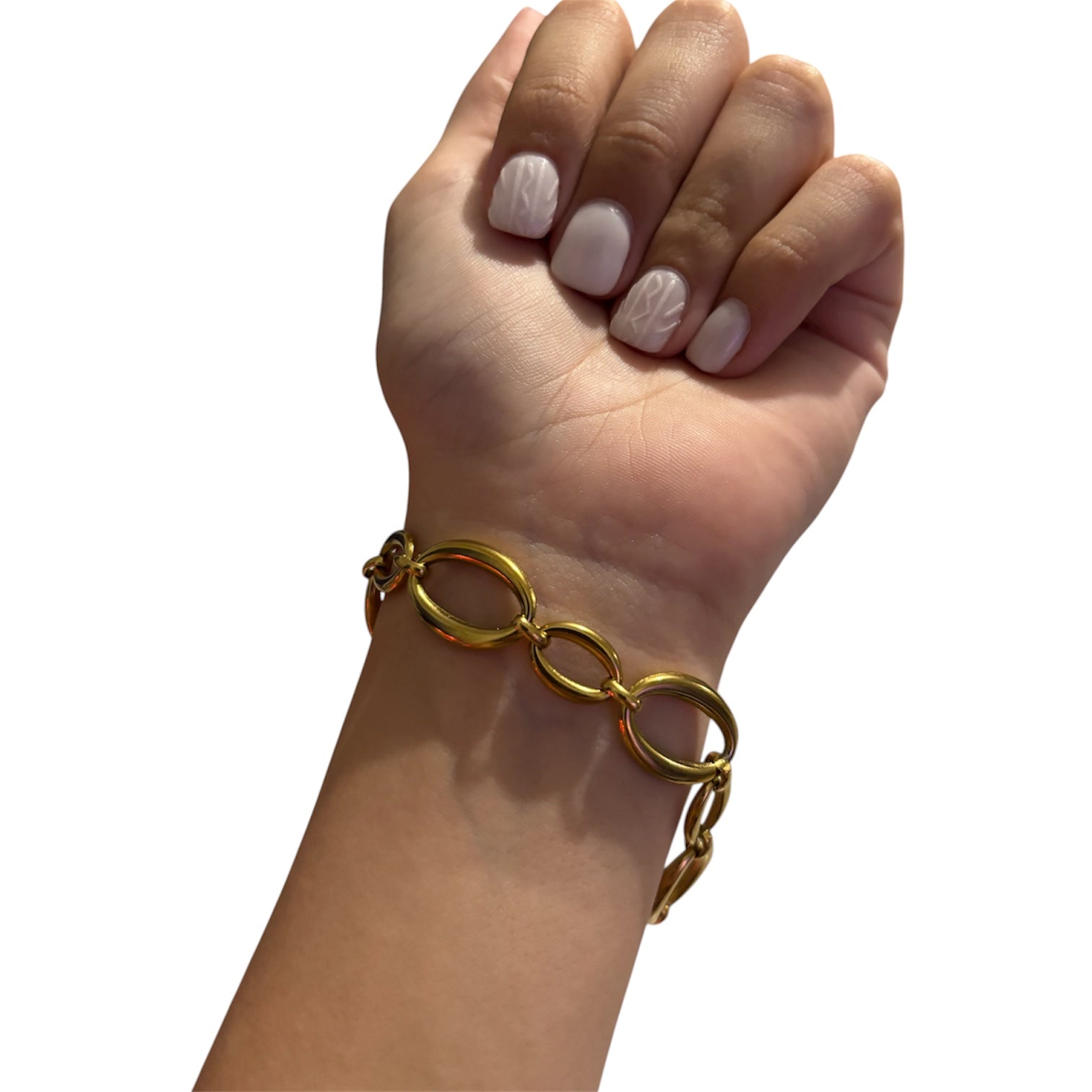 Hermosa pulsera de eslabones