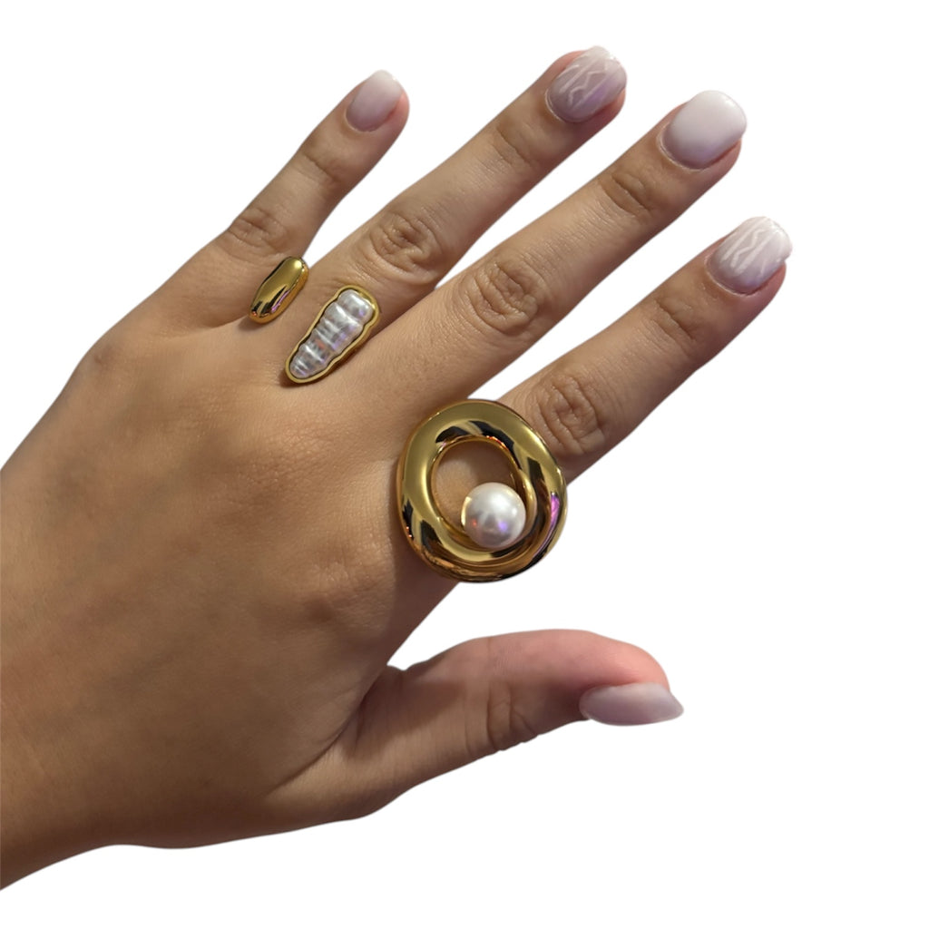 Anillos perlados Ajustables